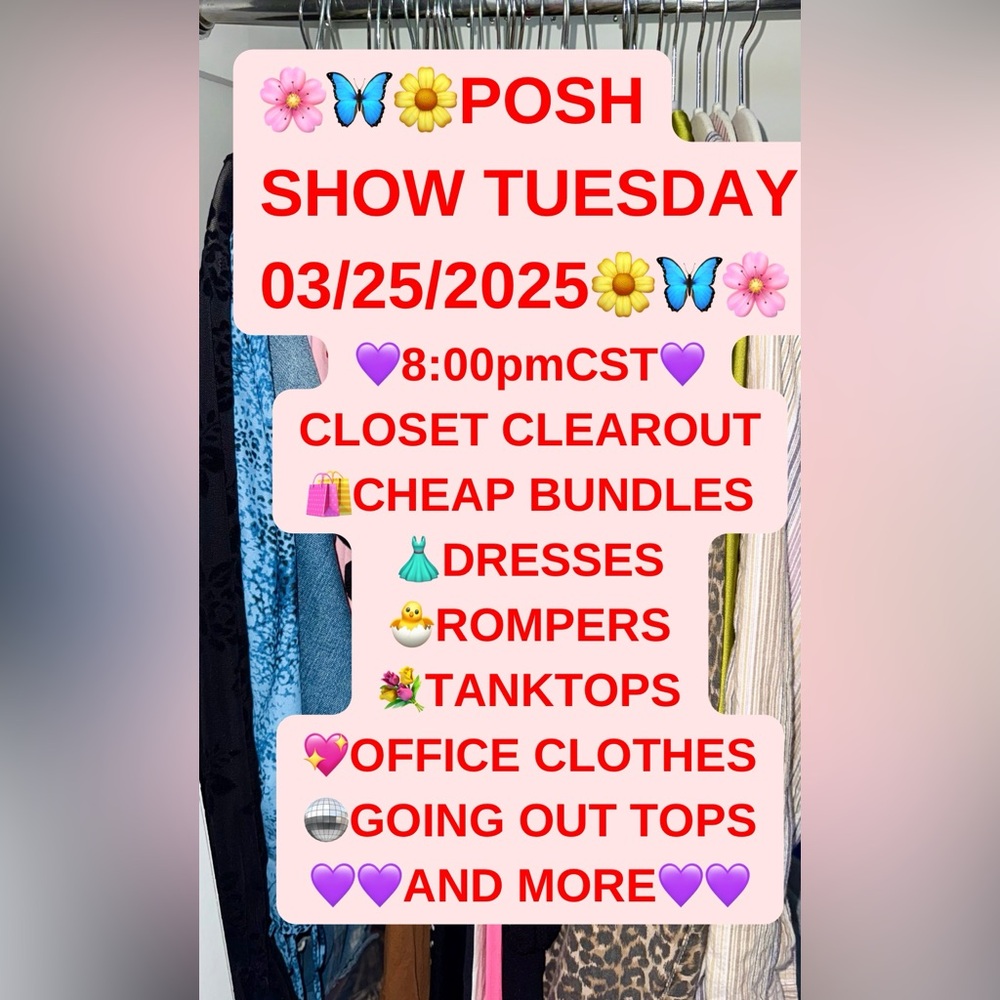🔴🔴LIKE THIS LISTING TO BE NOTIFIED WHEN MY POSH SHOW STARTS🔴🔴